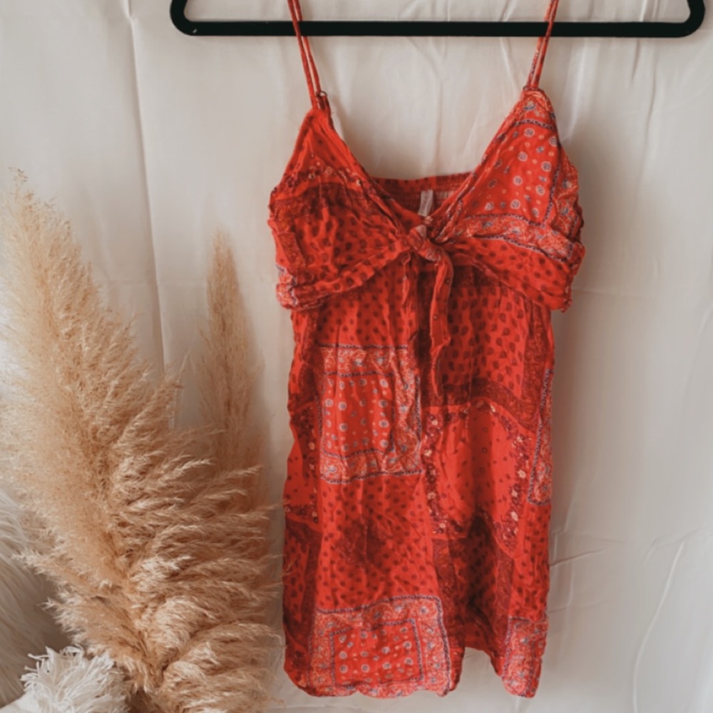 Target Red Paisley Dress